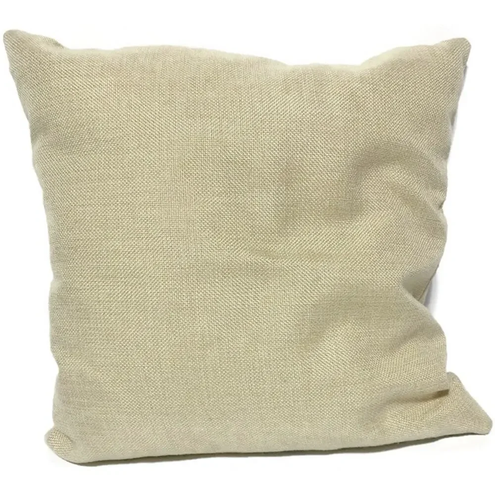 Deer Head Profile Accent Throw Pillow With 14 x 14 Inches Tan Brown